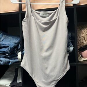 Aritzia Babaton Bodysuit in Light Gray preloved